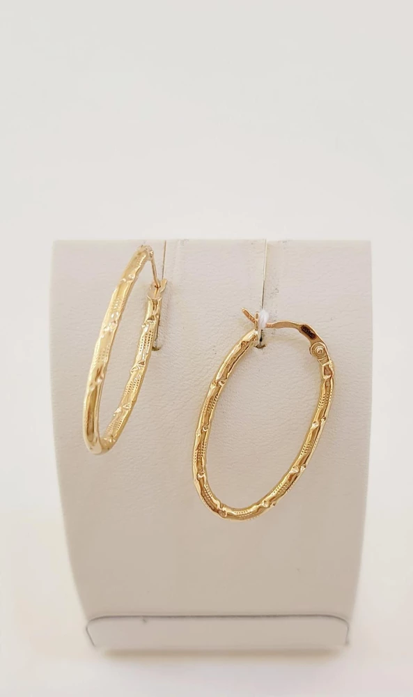 Серьги из желтого золота 585 пробы