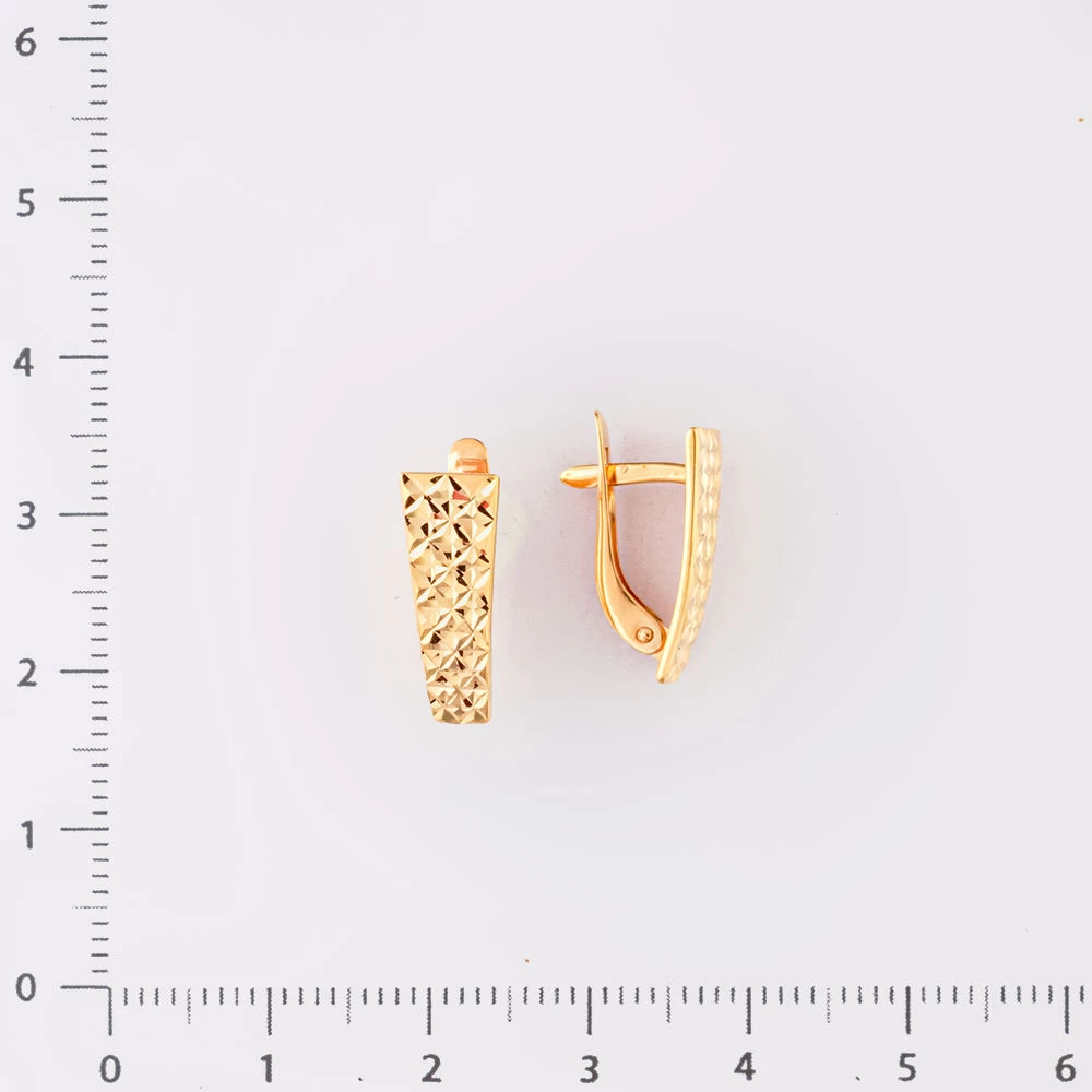 Серьги из красного золота 585 пробы