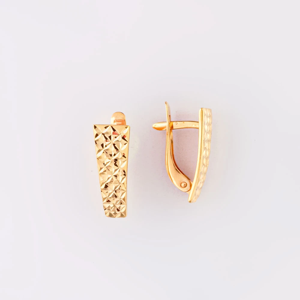 Серьги из красного золота 585 пробы