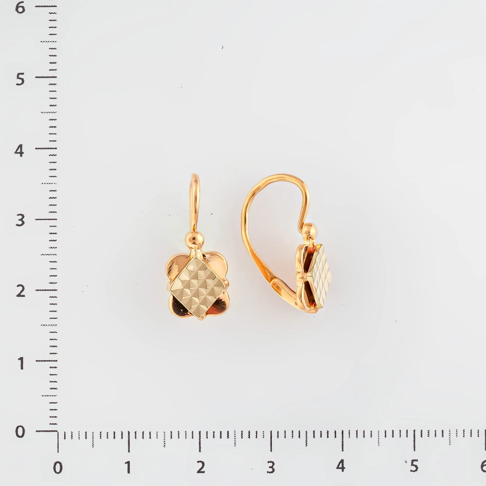 Серьги из красного золота 583 пробы