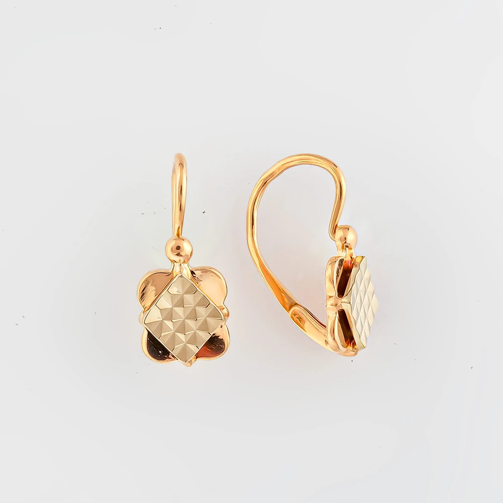 Серьги из красного золота 583 пробы