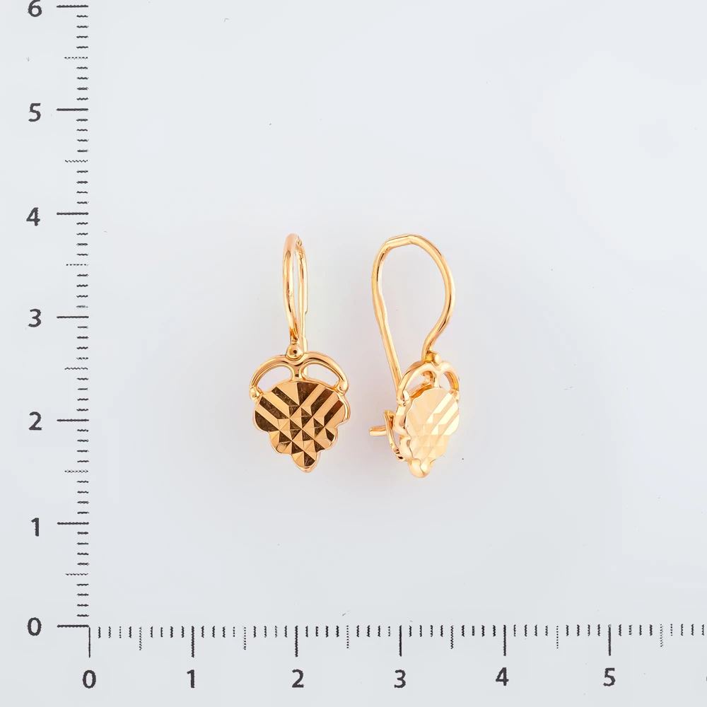 Серьги из красного золота 585 пробы