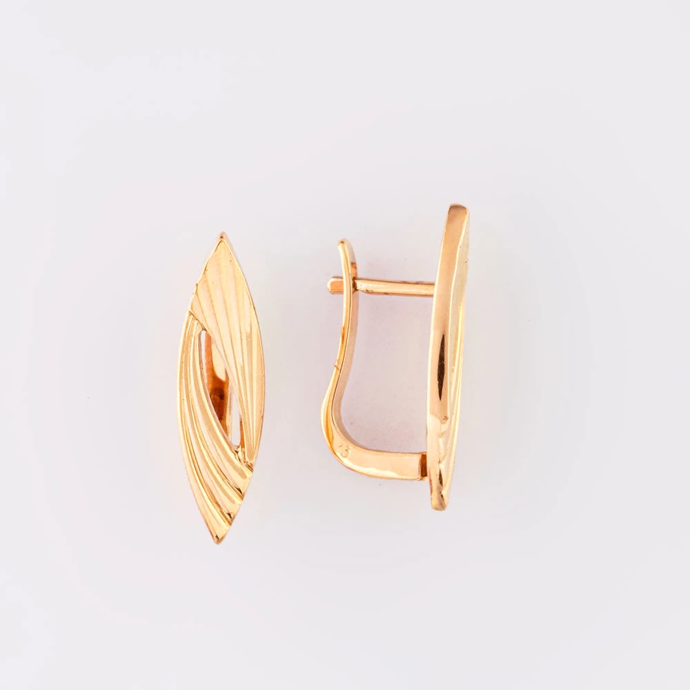 Серьги из красного золота 585 пробы