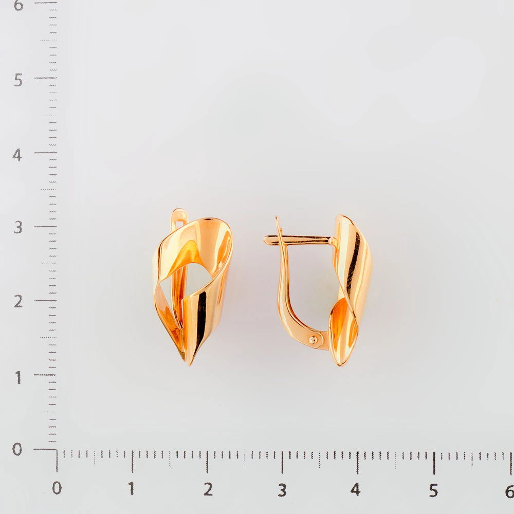 Серьги из красного золота 585 пробы