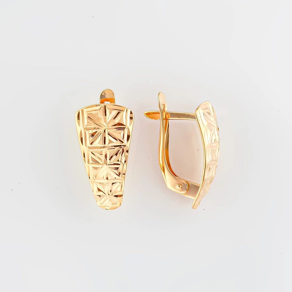 Серьги из красного золота 585 пробы