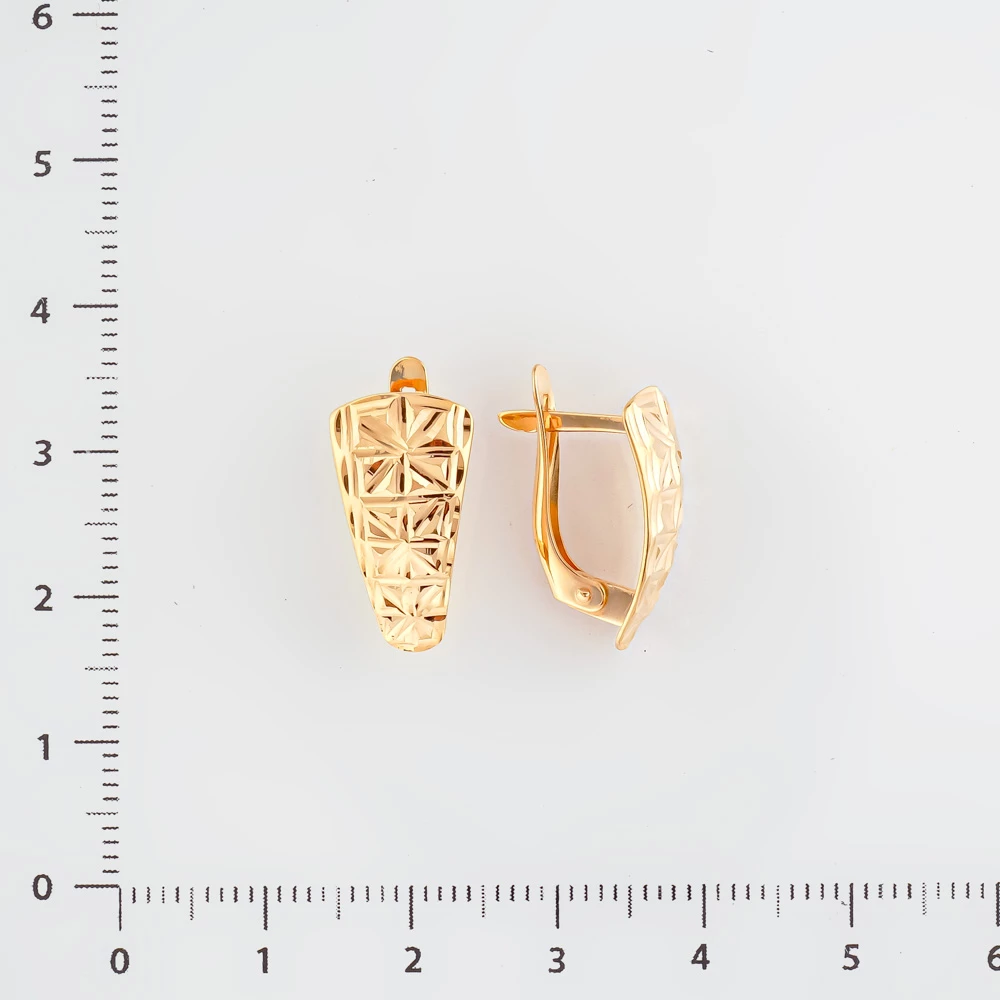 Серьги из красного золота 585 пробы