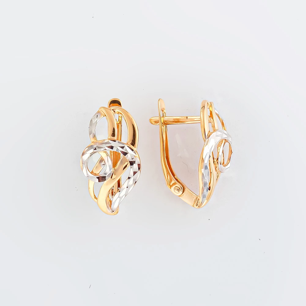 Серьги из красного золота 585 пробы