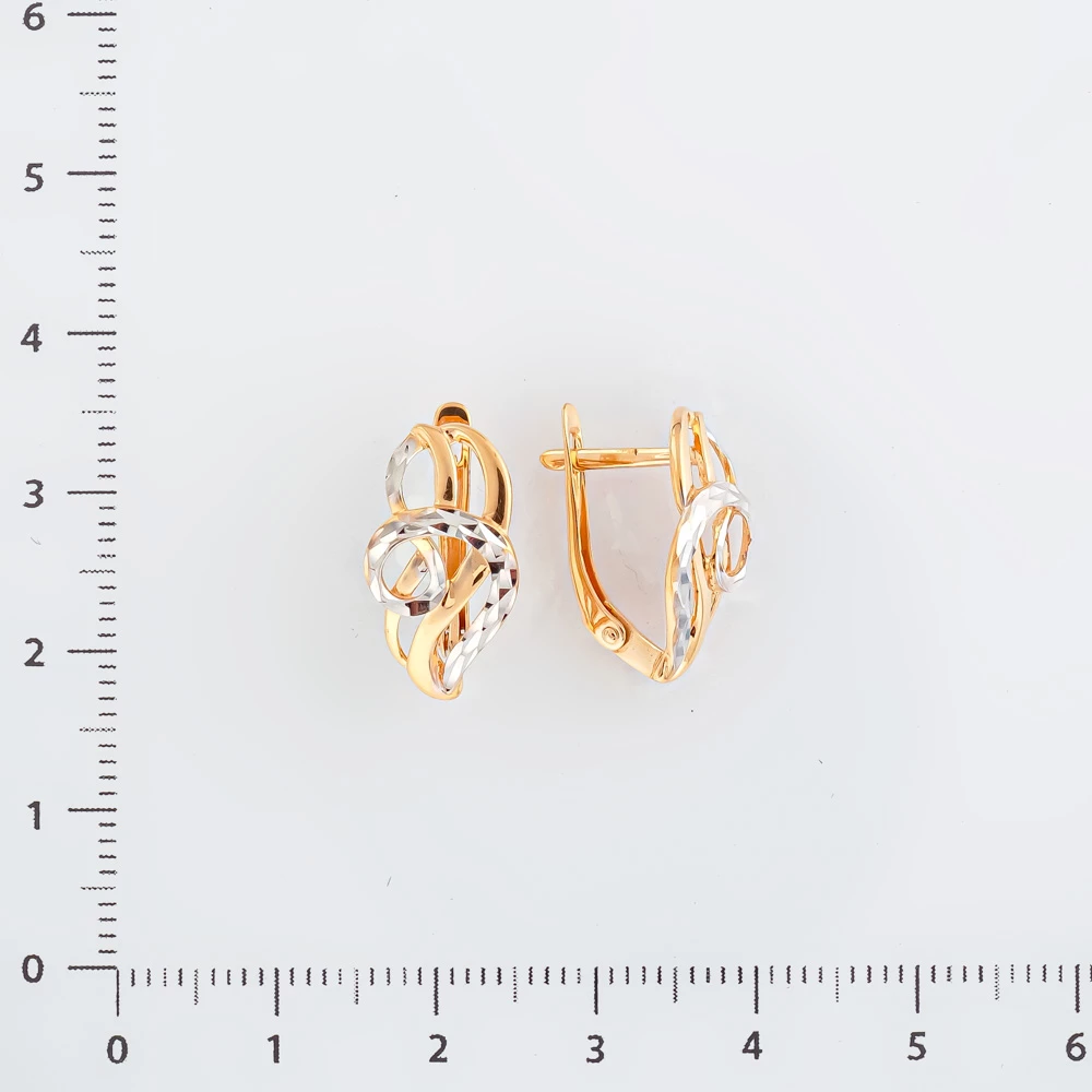 Серьги из красного золота 585 пробы