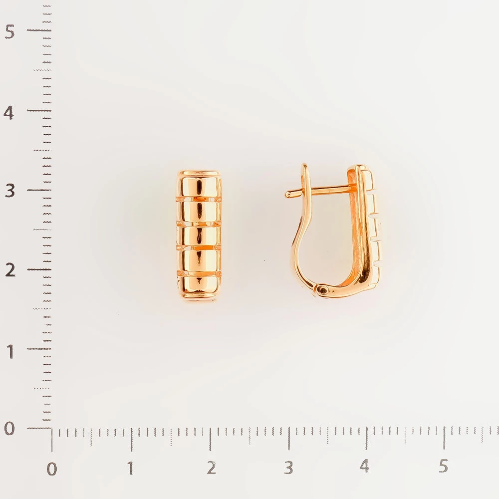 Серьги из красного золота 585 пробы