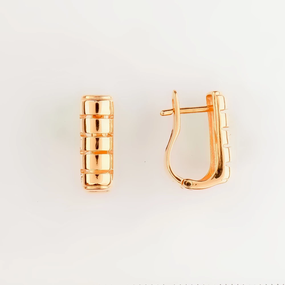 Серьги из красного золота 585 пробы