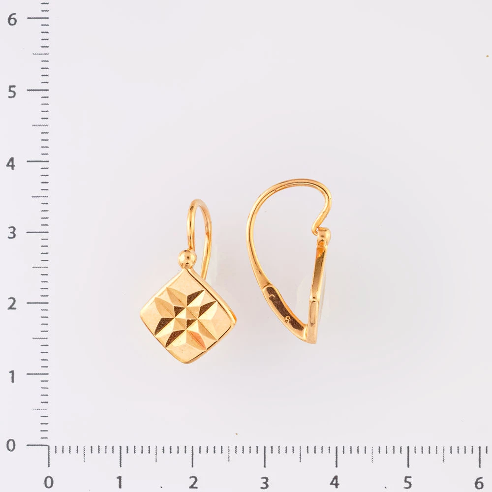 Серьги из красного золота 583 пробы