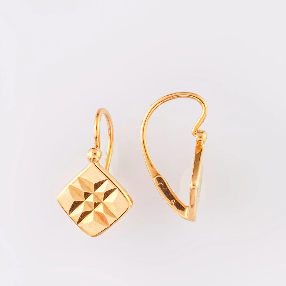 Серьги из красного золота 583 пробы