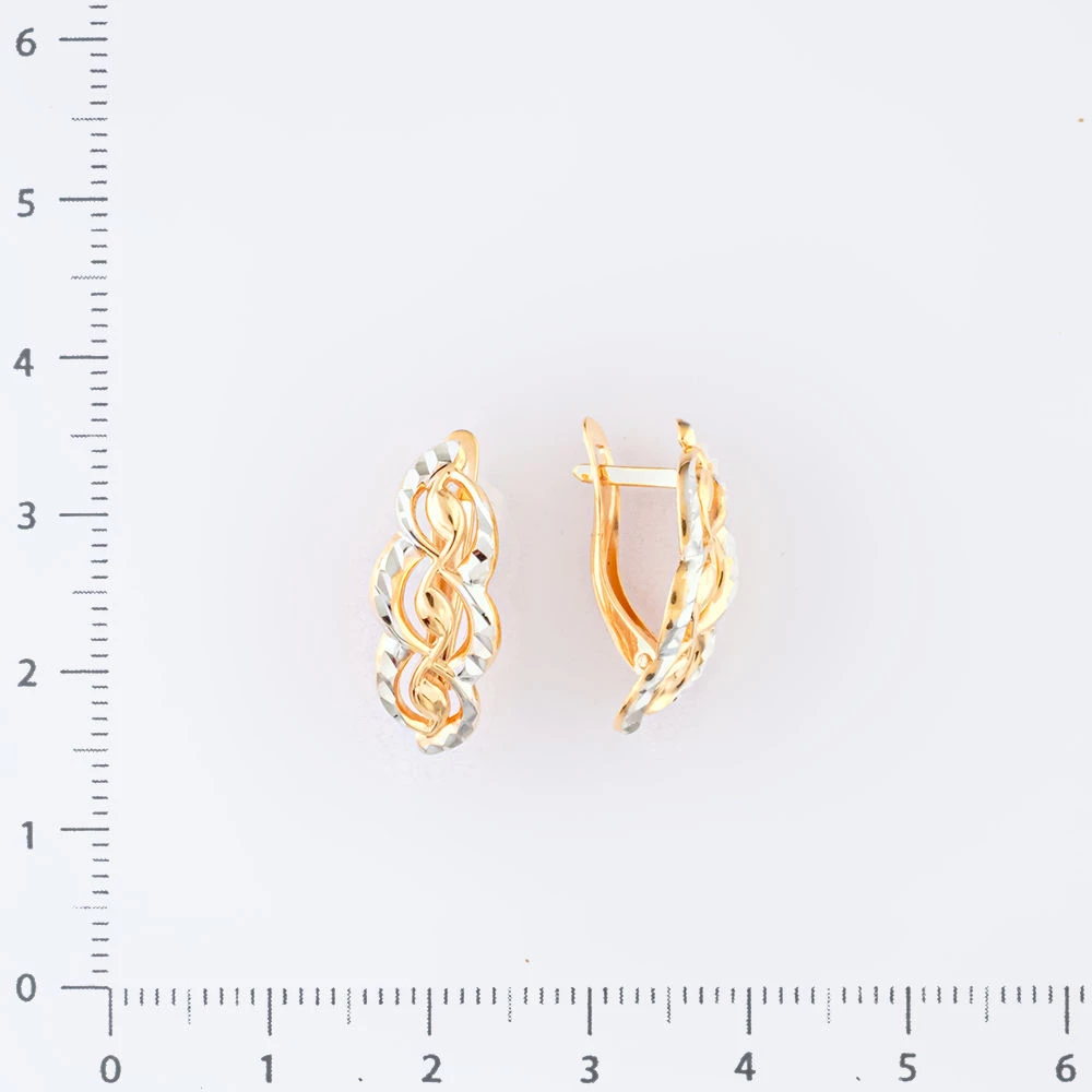 Серьги из красного золота 585 пробы