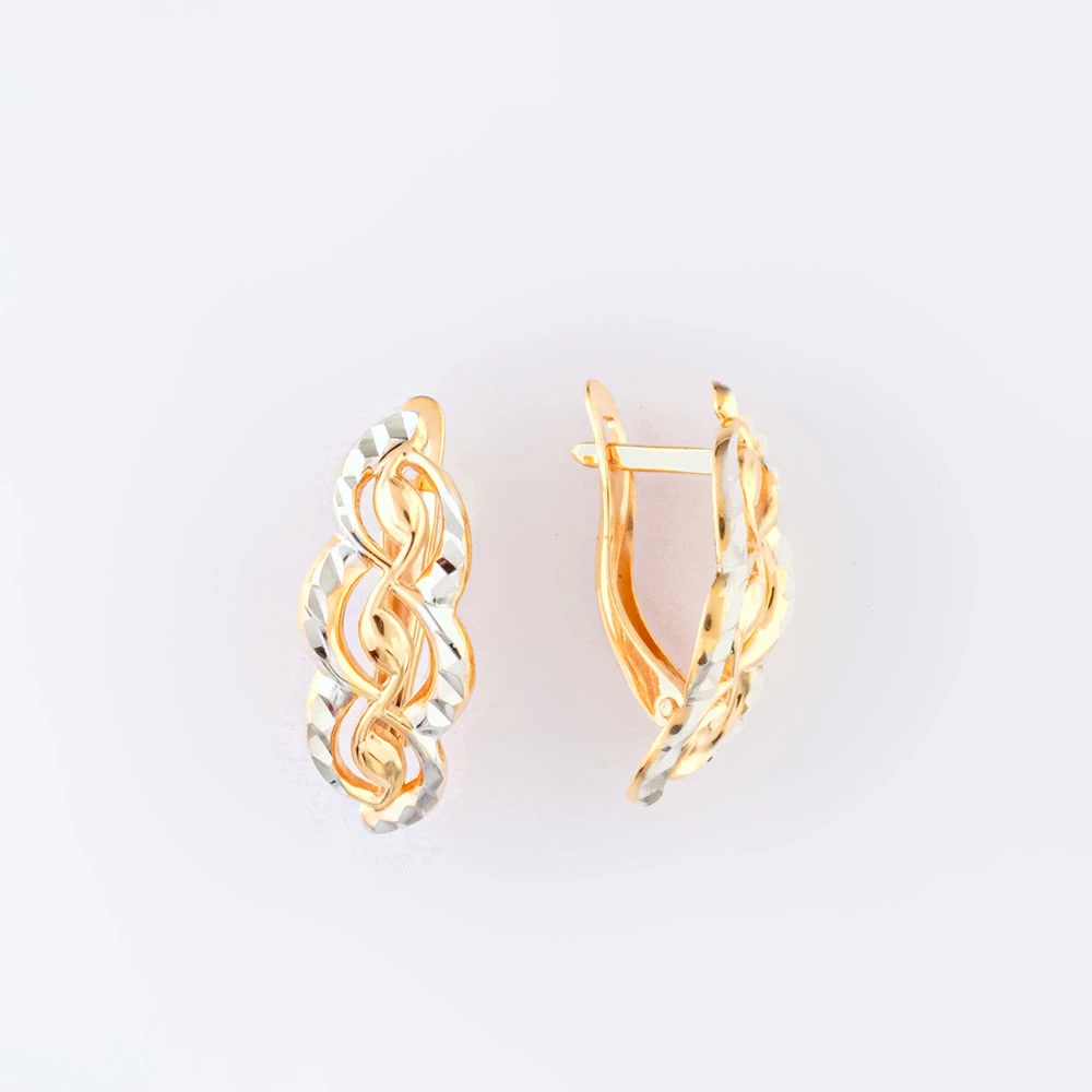 Серьги из красного золота 585 пробы