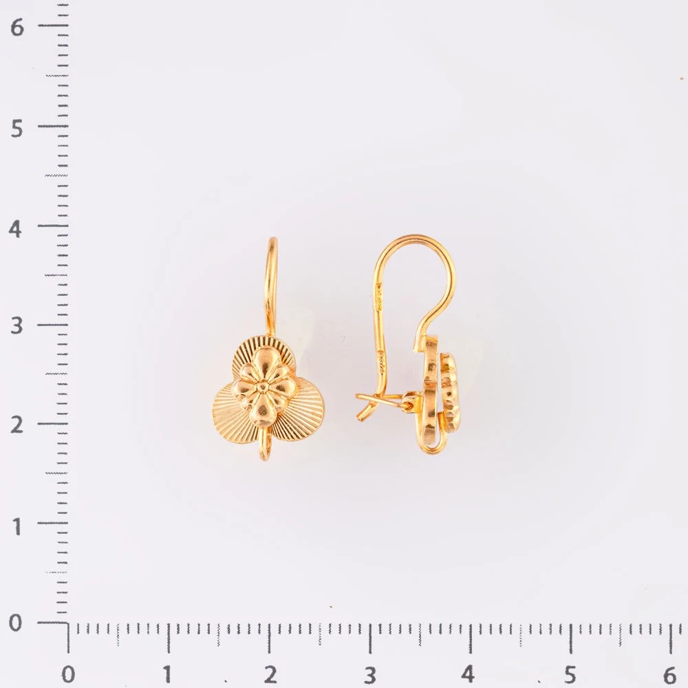 Серьги из красного золота 583 пробы