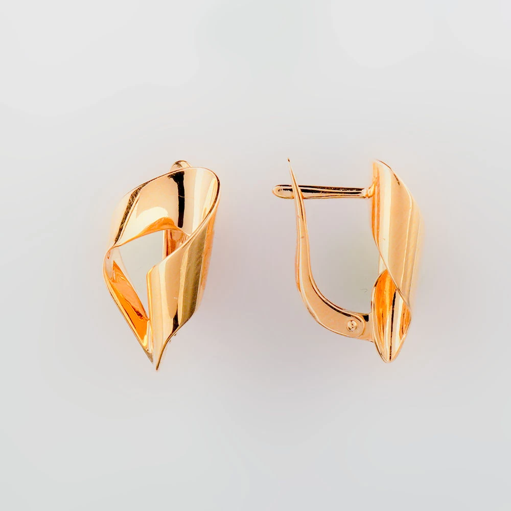 Серьги из красного золота 585 пробы