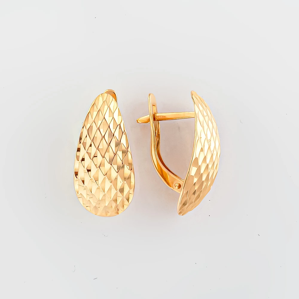 Серьги из красного золота 585 пробы