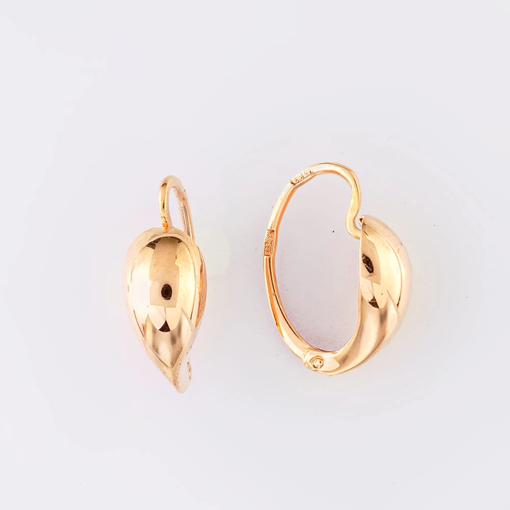 Серьги из красного золота 583 пробы