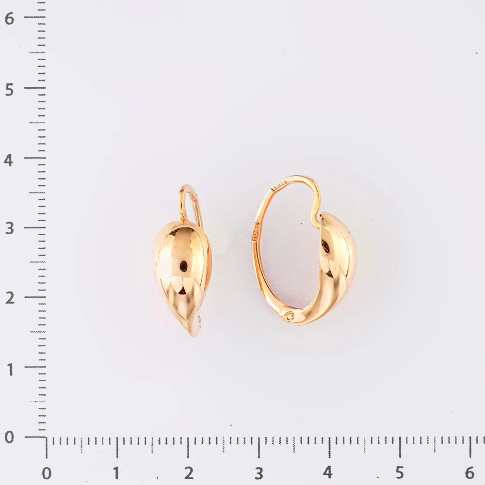 Серьги из красного золота 583 пробы