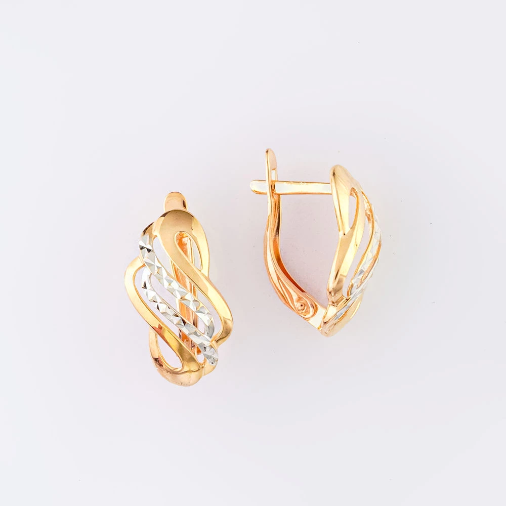 Серьги из красного золота 585 пробы