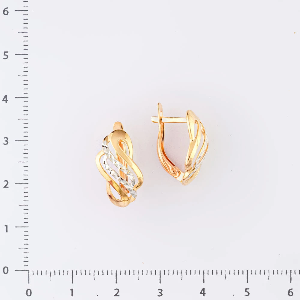 Серьги из красного золота 585 пробы
