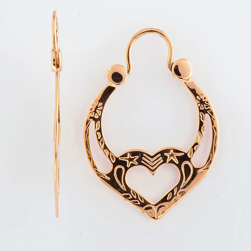 Серьги из красного золота 583 пробы