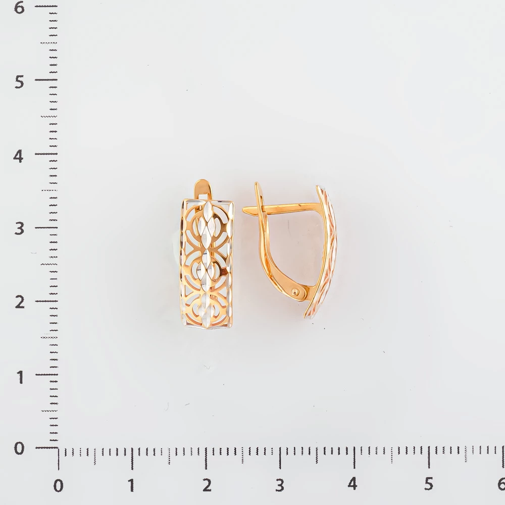 Серьги из красного золота 585 пробы