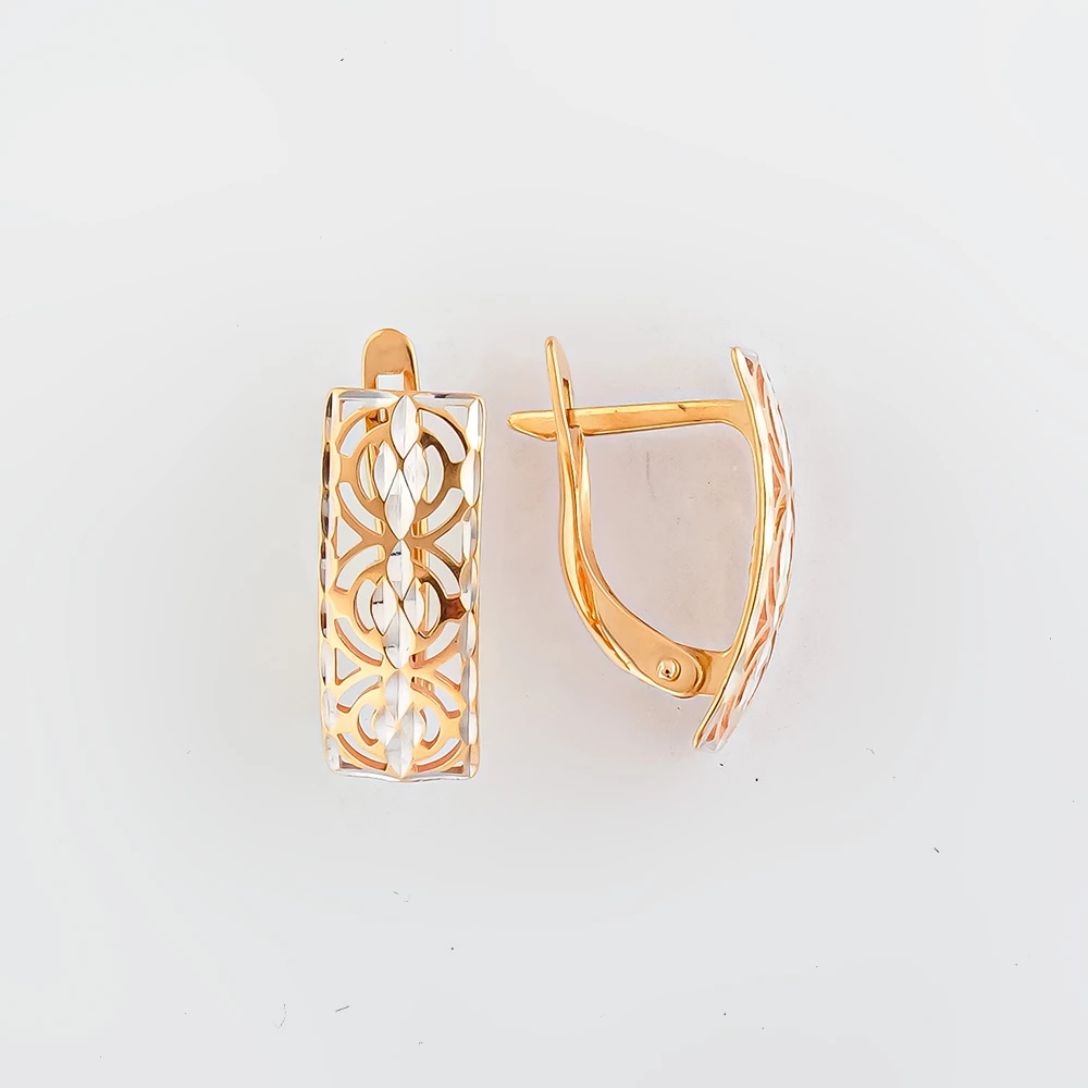 Серьги из красного золота 585 пробы