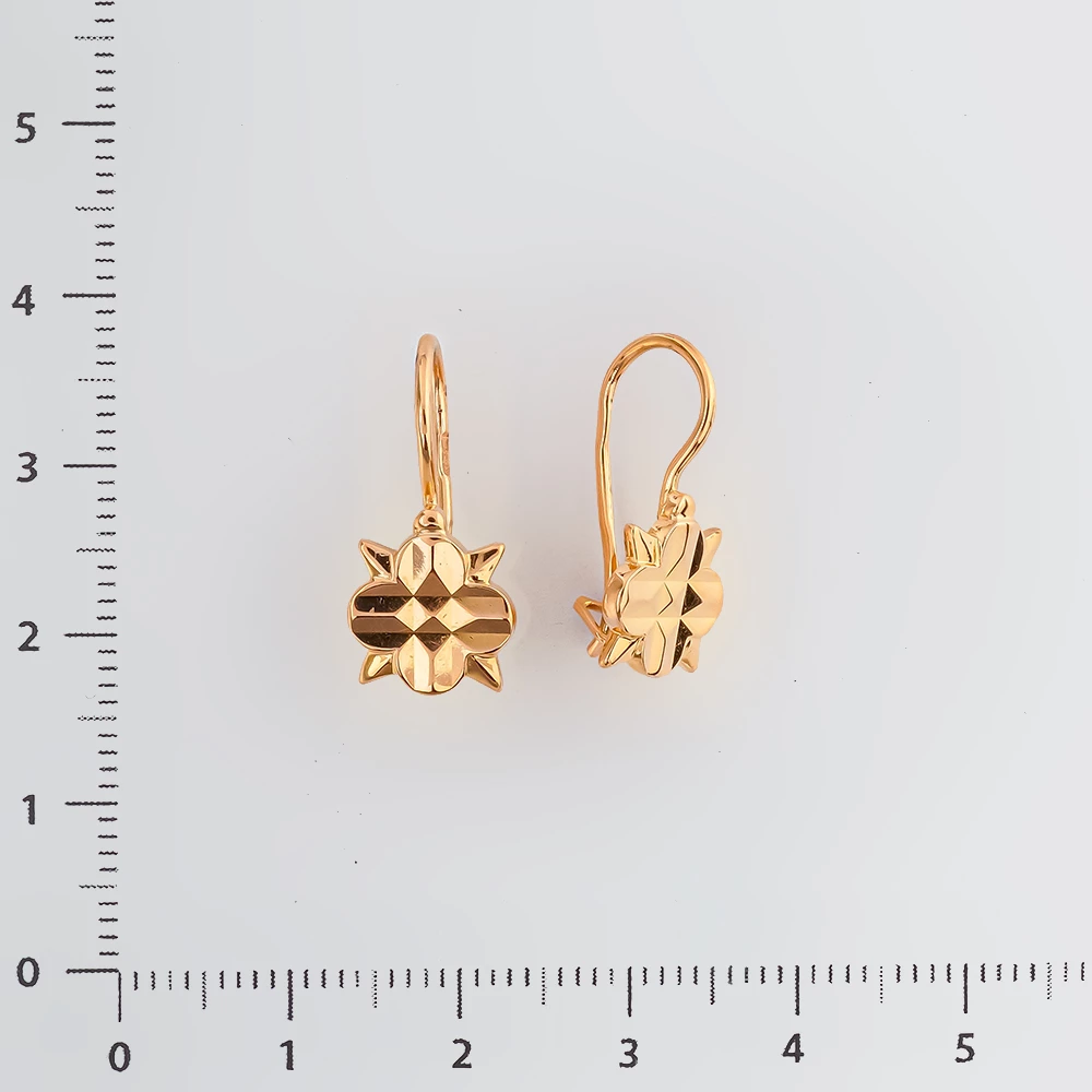 Серьги из красного золота 583 пробы