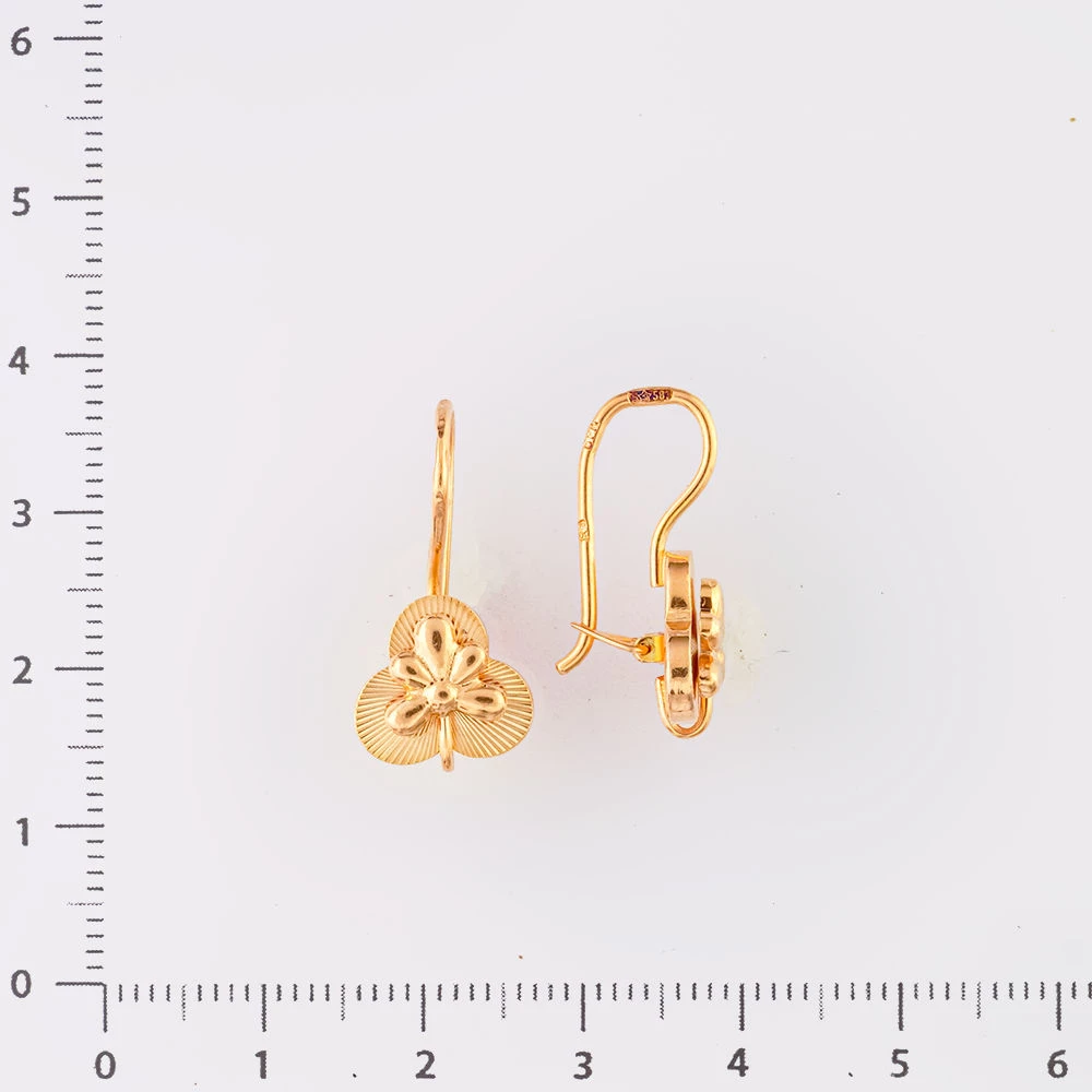 Серьги из красного золота 583 пробы