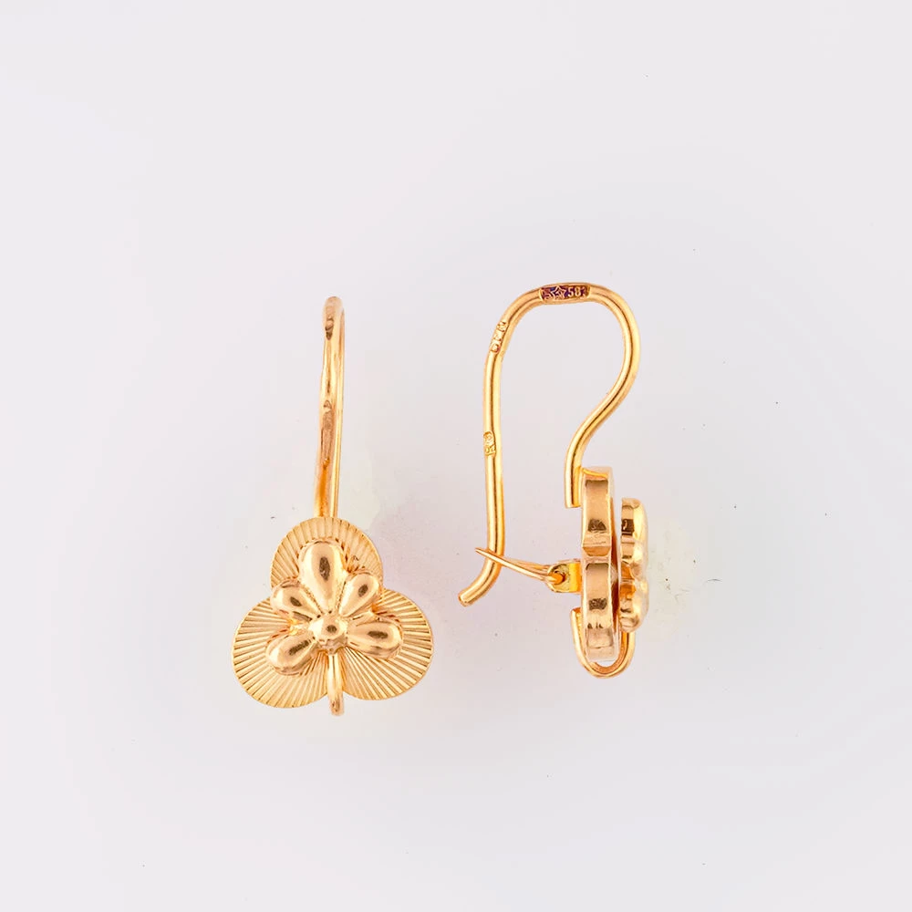 Серьги из красного золота 583 пробы