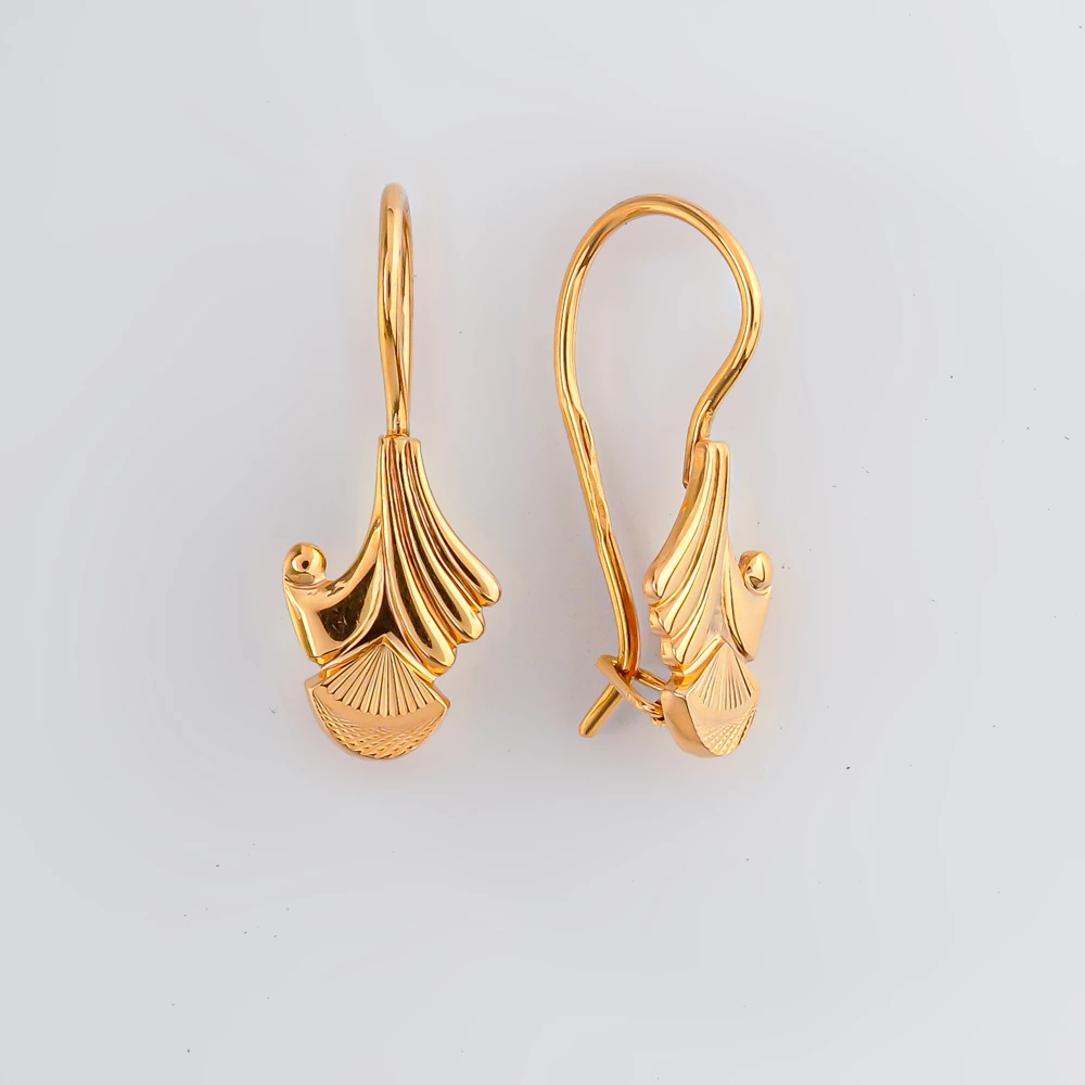 Серьги из красного золота 585 пробы