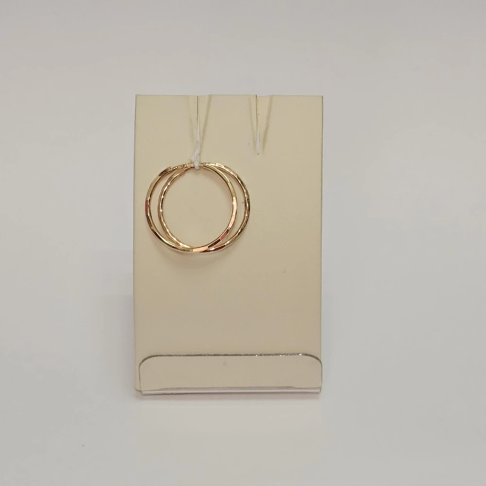 Серьги конго из красного золота 585 пробы