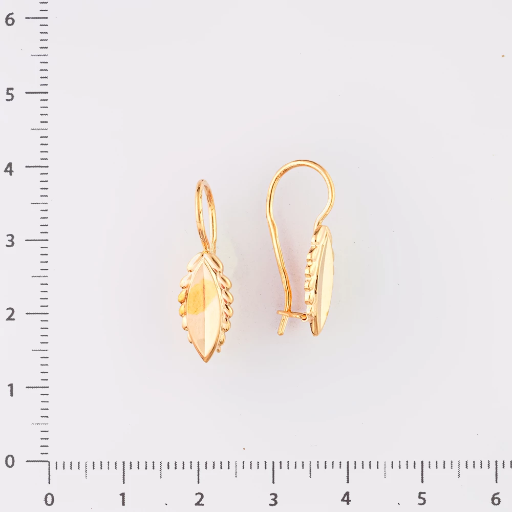 Серьги из красного золота 583 пробы