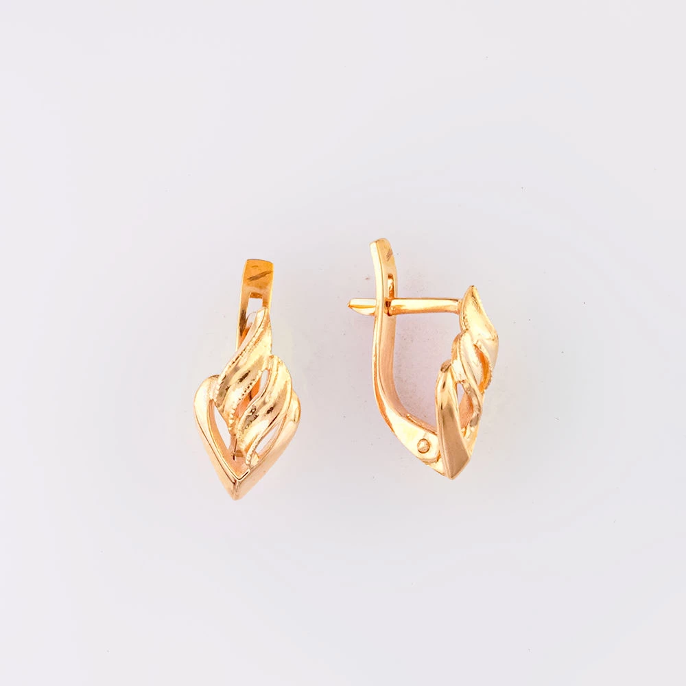 Серьги из красного золота 585 пробы