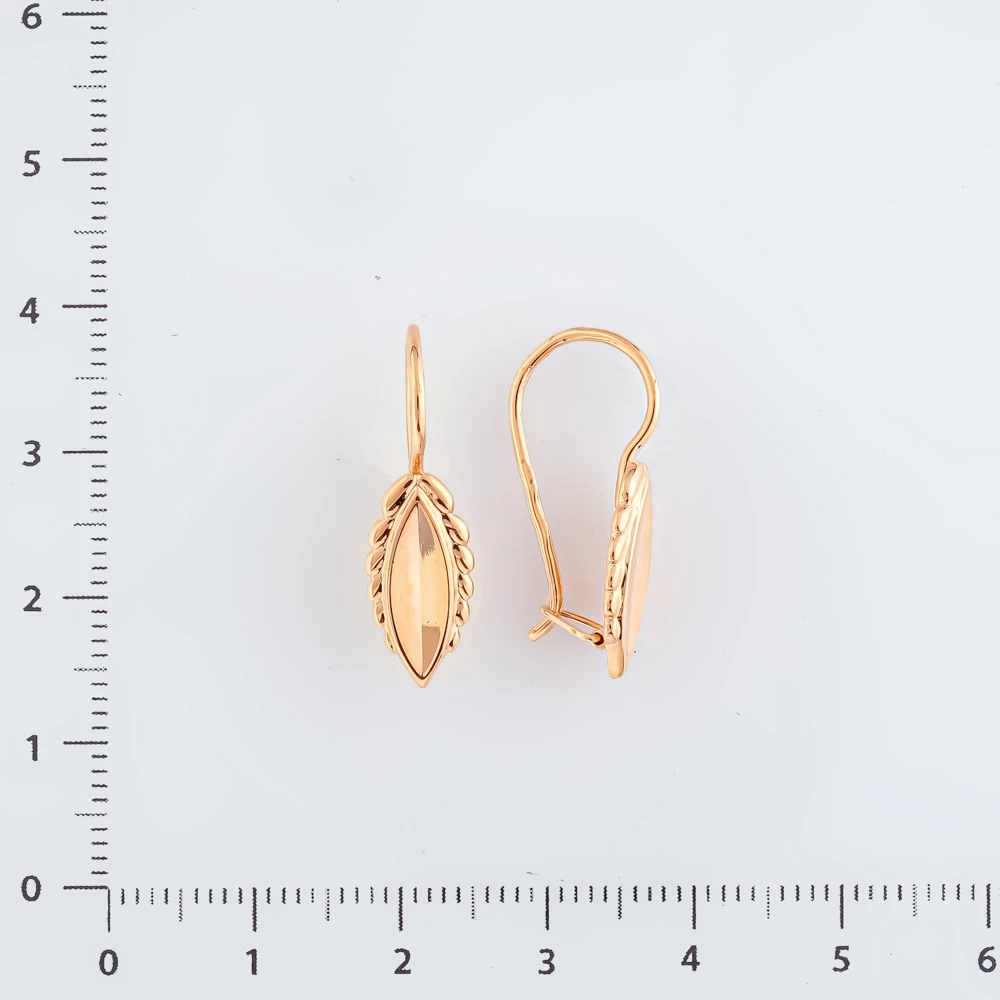 Серьги из красного золота 583 пробы