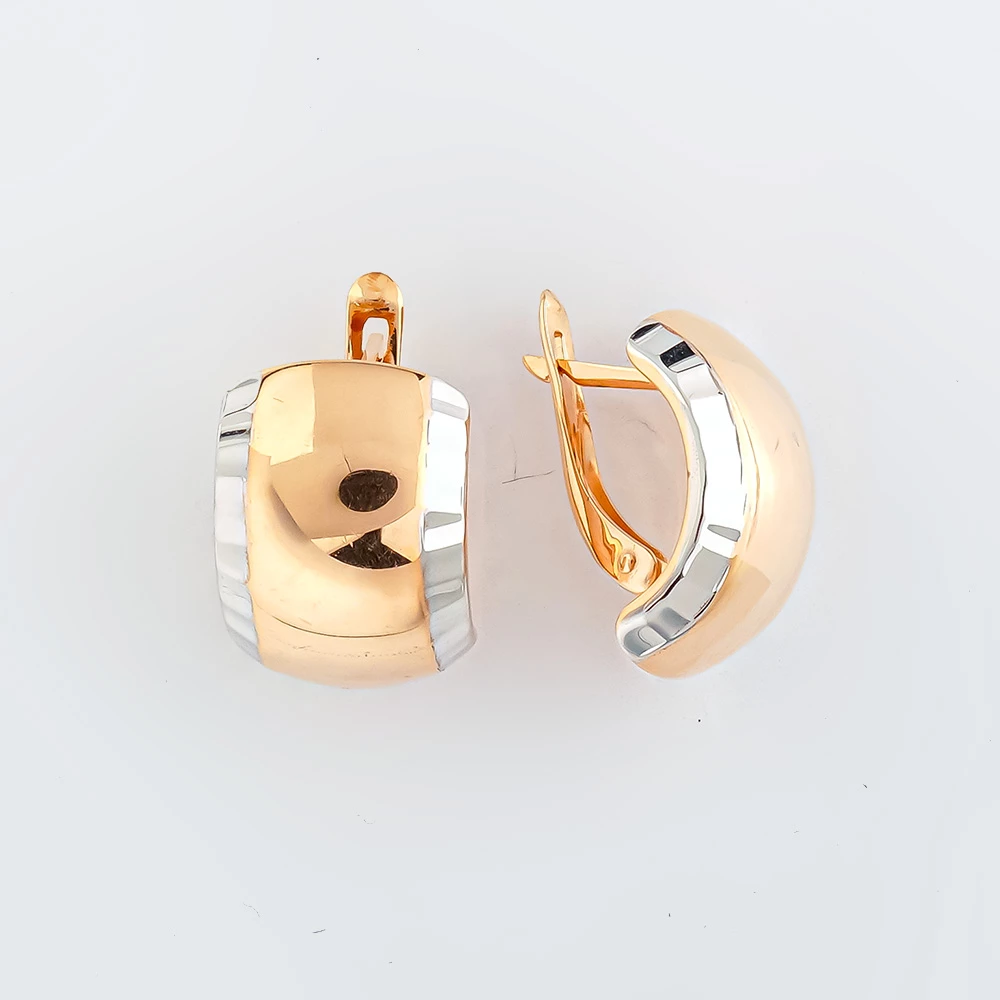 Серьги из красного золота 585 пробы