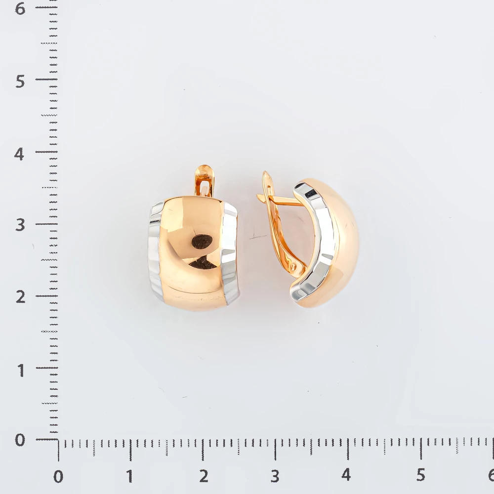 Серьги из красного золота 585 пробы