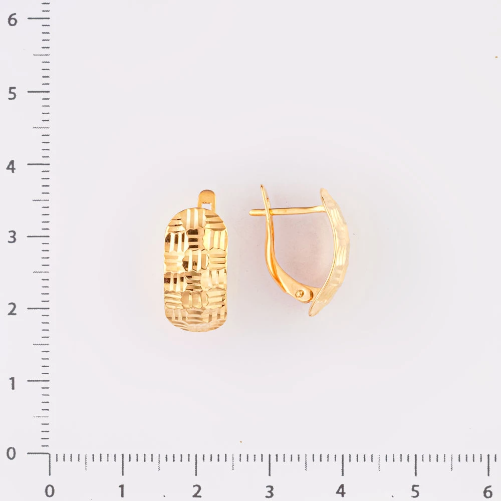 Серьги из красного золота 585 пробы