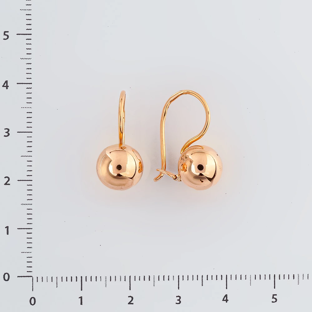 Серьги из красного золота 583 пробы