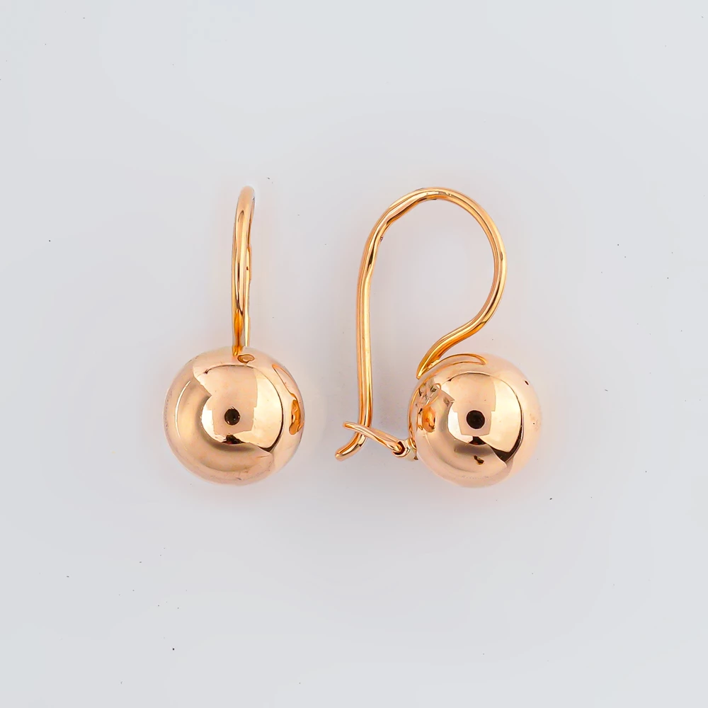 Серьги из красного золота 583 пробы