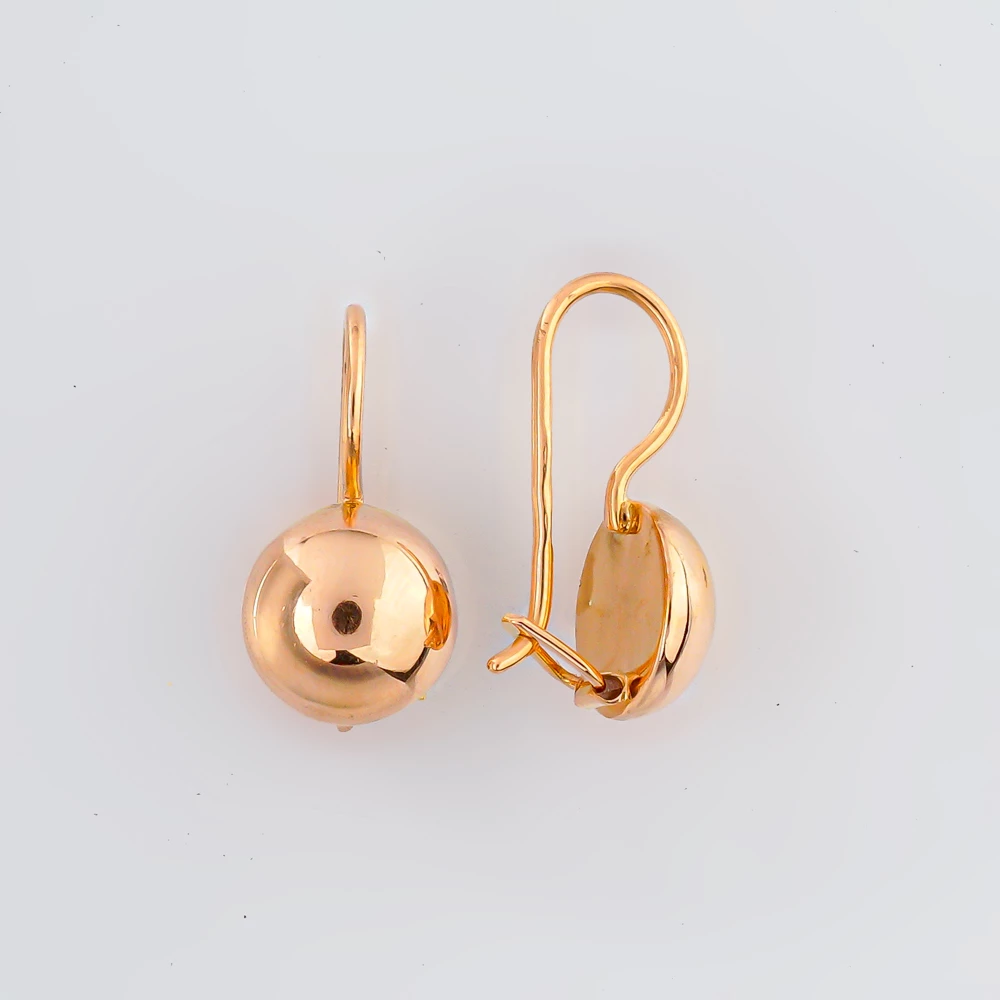 Серьги из красного золота 583 пробы