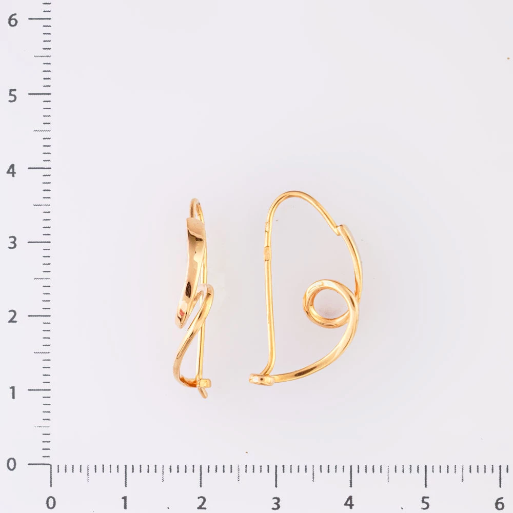 Серьги из красного золота 585 пробы