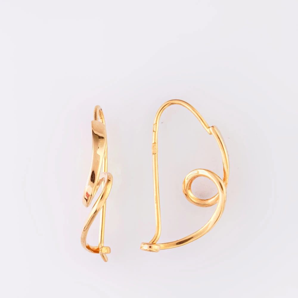 Серьги из красного золота 585 пробы