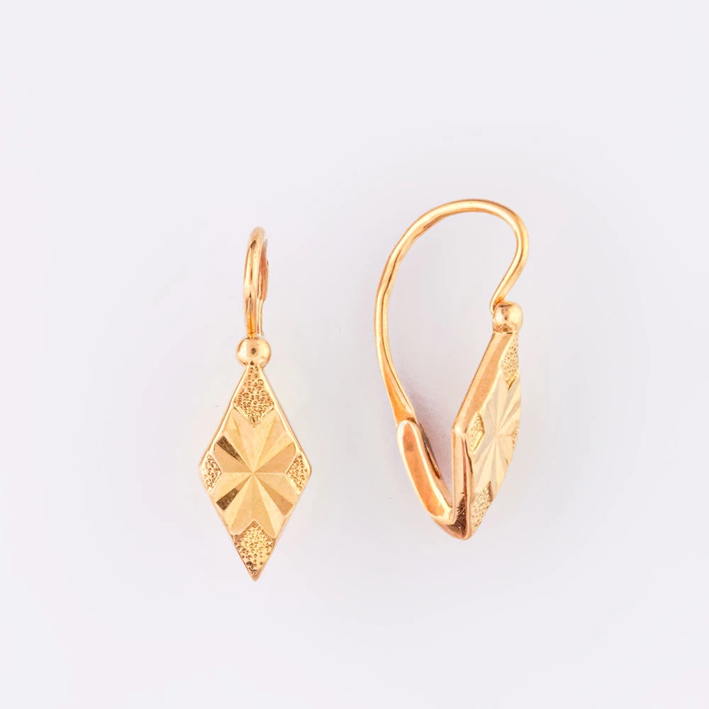 Серьги из красного золота 583 пробы