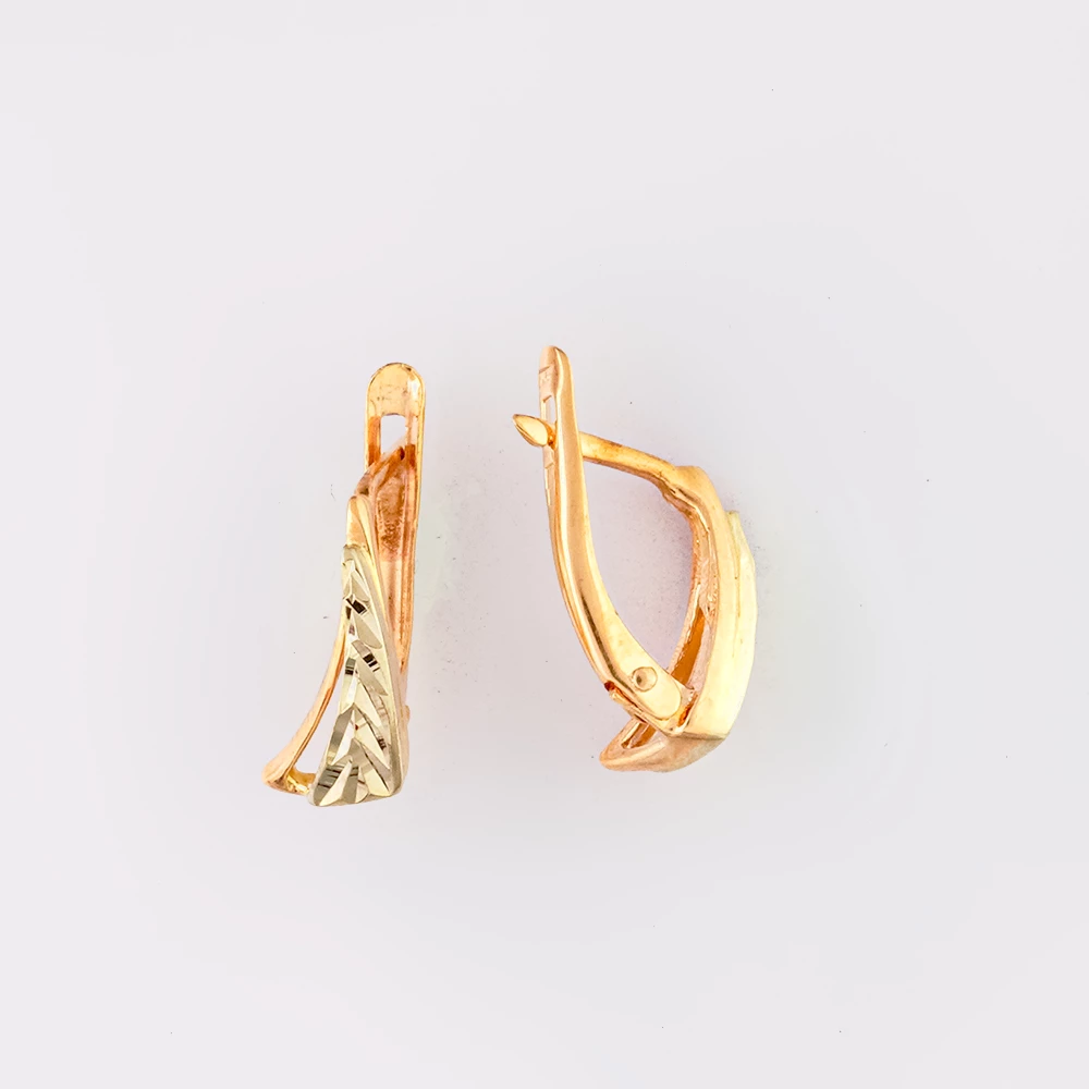 Серьги из красного золота 585 пробы