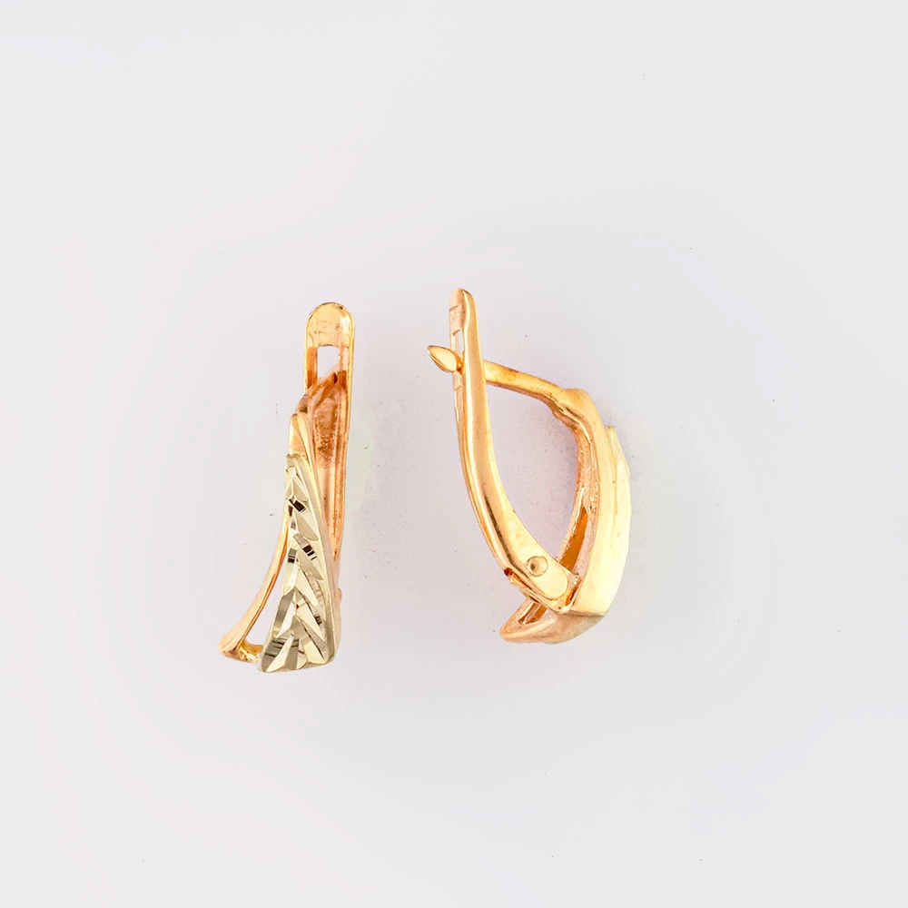 Серьги из красного золота 585 пробы
