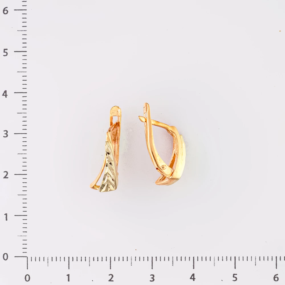 Серьги из красного золота 585 пробы