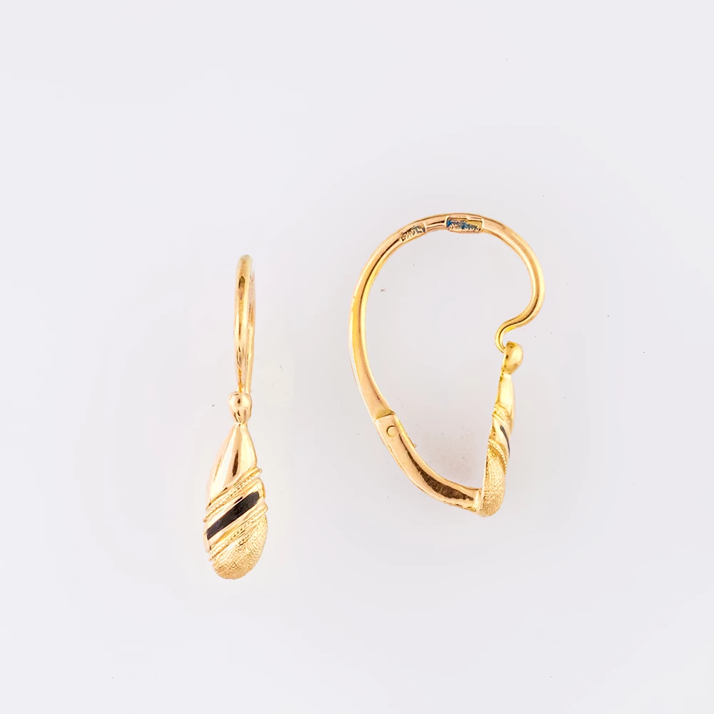 Серьги из красного золота 583 пробы