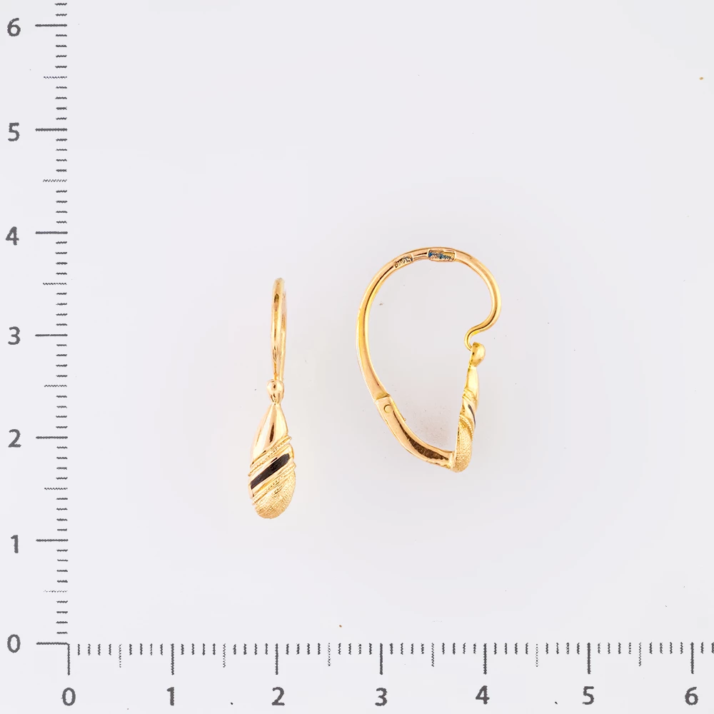 Серьги из красного золота 583 пробы